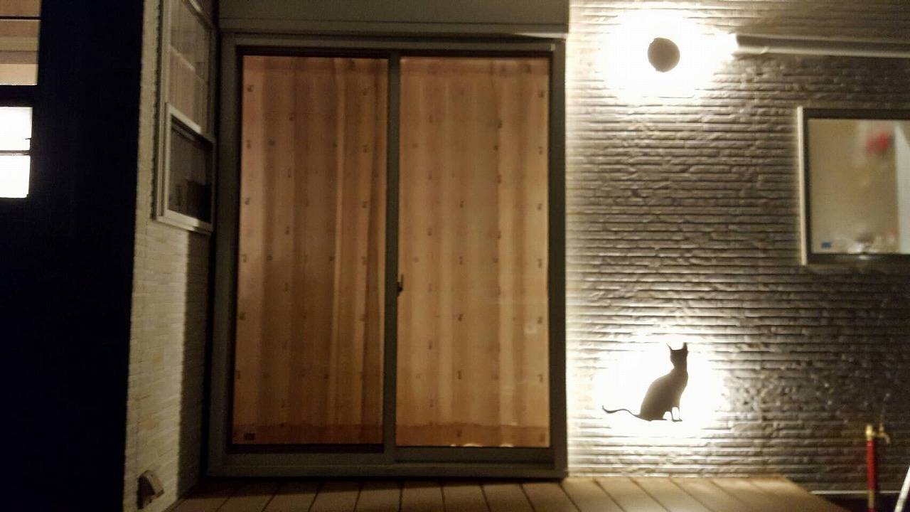 【一宮市　注文住宅】ねこちゃんハウスの外部照明