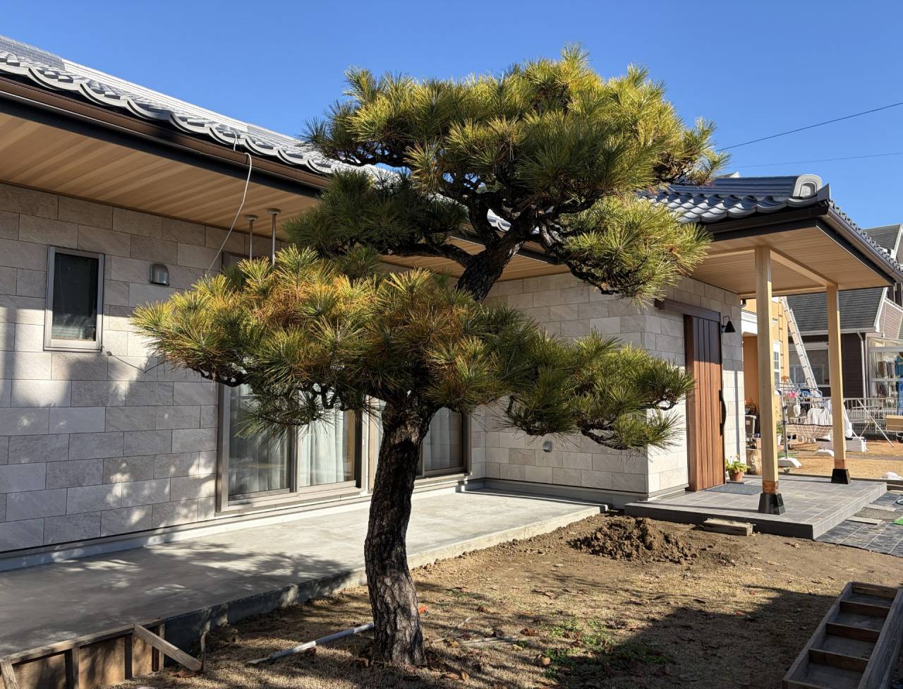 【一宮市】【工務店】受け継がれる庭木と、和モダンが調和する住まい